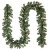 National Tree Company Pre-Lit Artificial Christmas Garland, Green, Kincaid Spruce, White Lights, Plug In, Christmas Collection, 9 Feet