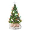 National Tree Company 14" Pre-Lit Christmas Tree With Santa Base