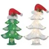 National Tree Company Pre-Lit Green And White Christmas Tree Assortment