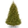National Tree Company Pre-Lit Artificial Medium Christmas Tree, Green, Natural Fraser Fir, White Lights, Includes Stand, 6.5 Feet