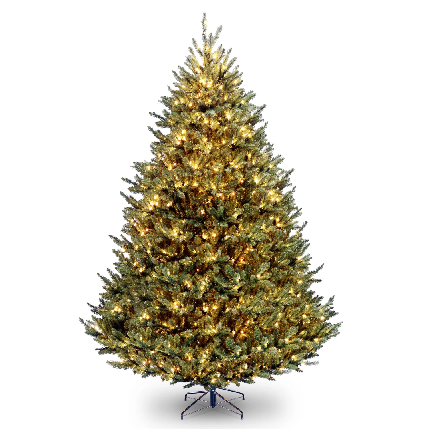 National Tree Company Pre-Lit Artificial Medium Christmas Tree, Green, Natural Fraser Fir, White Lights, Includes Stand, 9 Feet 1 National Tree Company Pre-Lit Artificial Medium Christmas Tree, Green, Natural Fraser Fir, White Lights, Includes Stand, 9 Feet