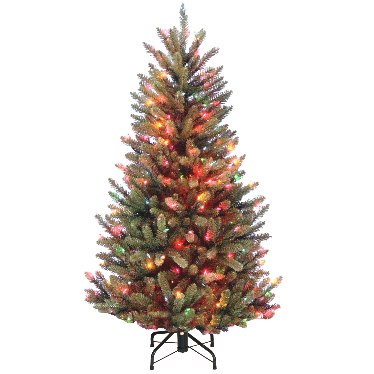 National Tree Company 45 Ft Natural Fraser Slim Fir Tree With Multicolor Lights 1 National Tree Company 45 Ft Natural Fraser Slim Fir Tree With Multicolor Lights