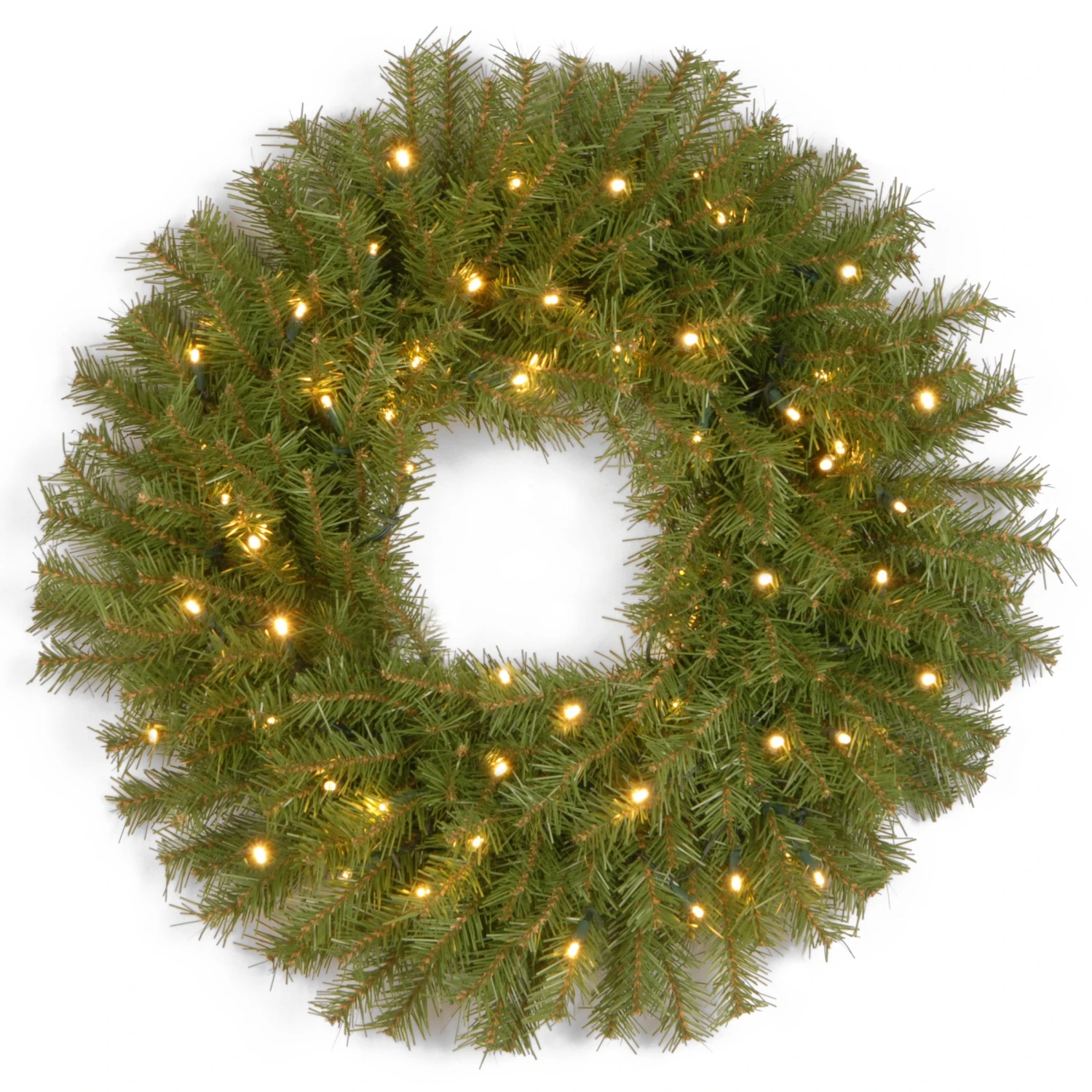 National Tree Company, Pre-Lit Artificial Christmas Wreath, Norwood Fir With Twinkly LED Lights, Plug In, 24 In 1 National Tree Company, Pre-Lit Artificial Christmas Wreath, Norwood Fir With Twinkly LED Lights, Plug In, 24 In