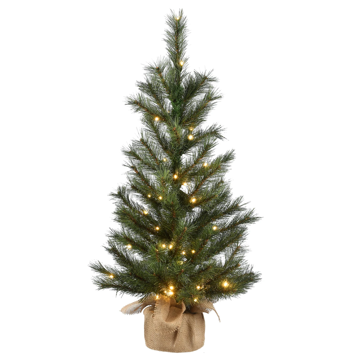 National Tree Company Pre-Lit Artificial Christmas Tree, Green, Frosted Ontario Pine, White LED Lights, Includes Cloth Bag Base, Battery Operated, 3 Feet 1 National Tree Company Pre-Lit Artificial Christmas Tree, Green, Frosted Ontario Pine, White LED Lights, Includes Cloth Bag Base, Battery Operated, 3 Feet