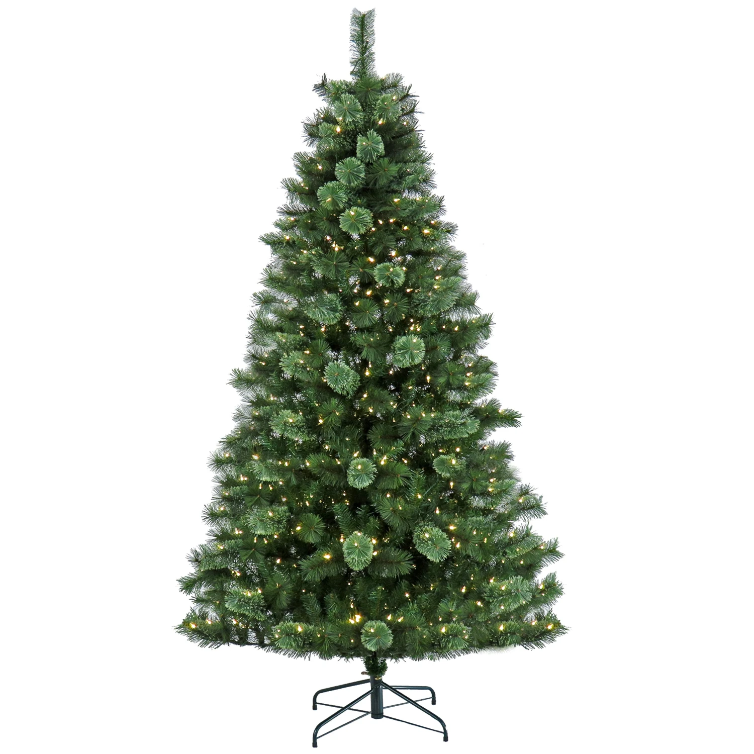 National Tree Company Pre-Lit Artificial Christmas Tree, Ontaria Pine, With Warm White LED Lights, Plug In, 7.5 Ft 1 National Tree Company Pre-Lit Artificial Christmas Tree, Ontaria Pine, With Warm White LED Lights, Plug In, 7.5 Ft