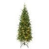 National Tree Company First Traditions Pre-Lit Duxbury Slim Christmas Tree With Hinged Branches, Warm White LED Lights, Plug In, 4.5 Ft