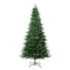 National Tree Company 7.5ft Pre-lit Artificial Millville White Hinged Tree With PowerConnect™, 550 Warm White LED Lights-UL