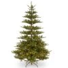 National Tree Company Pre-Lit 'Feel Real' Artificial Christmas Tree, Glenwood Fir, Green, White Lights, Includes Stand, 7.5 Feet