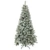 National Tree Company Artificial Snowy Mixed Pine Christmas Tree, Pre-Lit With Multi Incandescent Lights, Plug In, 6.5 Ft