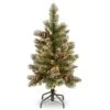 National Tree Company Pre-Lit Artificial Christmas Tree, Glittering Pine Pencil Slim With Clear Lights, Plug In, 3 Ft