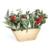 National Tree Company Christmas Eucalyptus And Berry Arrangement With Wood Box Base, 22 In