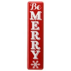 National Tree Company 31" Be Merry Holiday Wall Sign