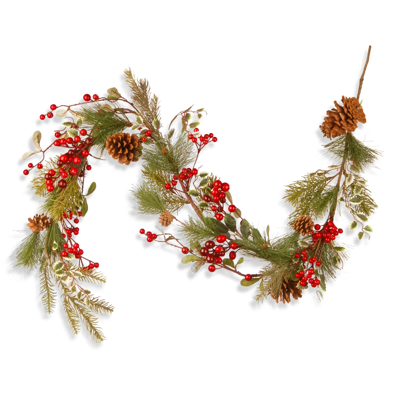 National Tree Company Artificial Christmas Garland, Green, Evergreen, Decorated With Pine Cones, Berry Clusters, Frosted Branches, Christmas Collection, 5 Feet 1 National Tree Company Artificial Christmas Garland, Green, Evergreen, Decorated With Pine Cones, Berry Clusters, Frosted Branches, Christmas Collection, 5 Feet