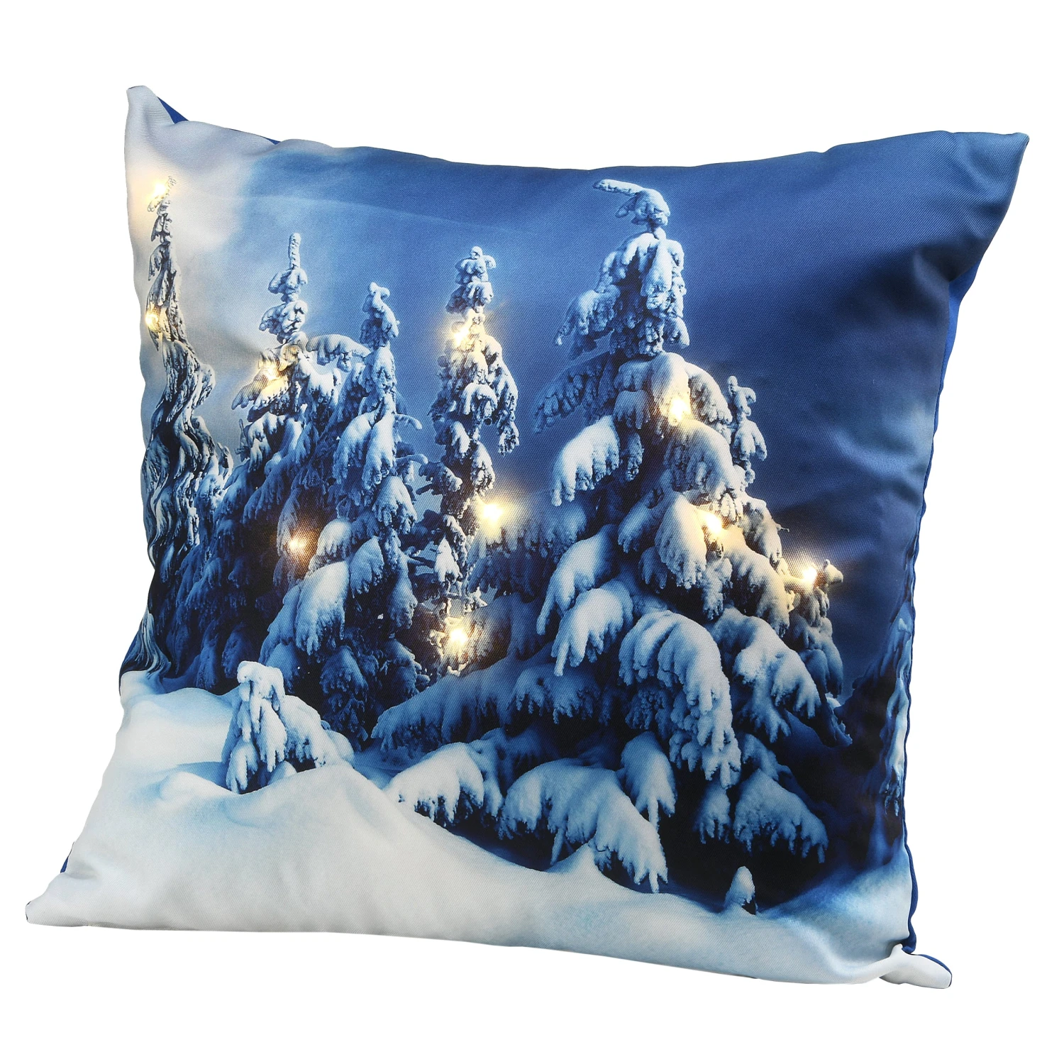 National Tree Company 17" Winter Scene Pillow With LED Lights 1 National Tree Company 17" Winter Scene Pillow With LED Lights