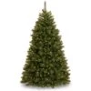 National Tree Company Pre-Lit Artificial Christmas Tree, Rocky Ridge Pine, Green, White Lights, Includes Stand, 6.5 Feet