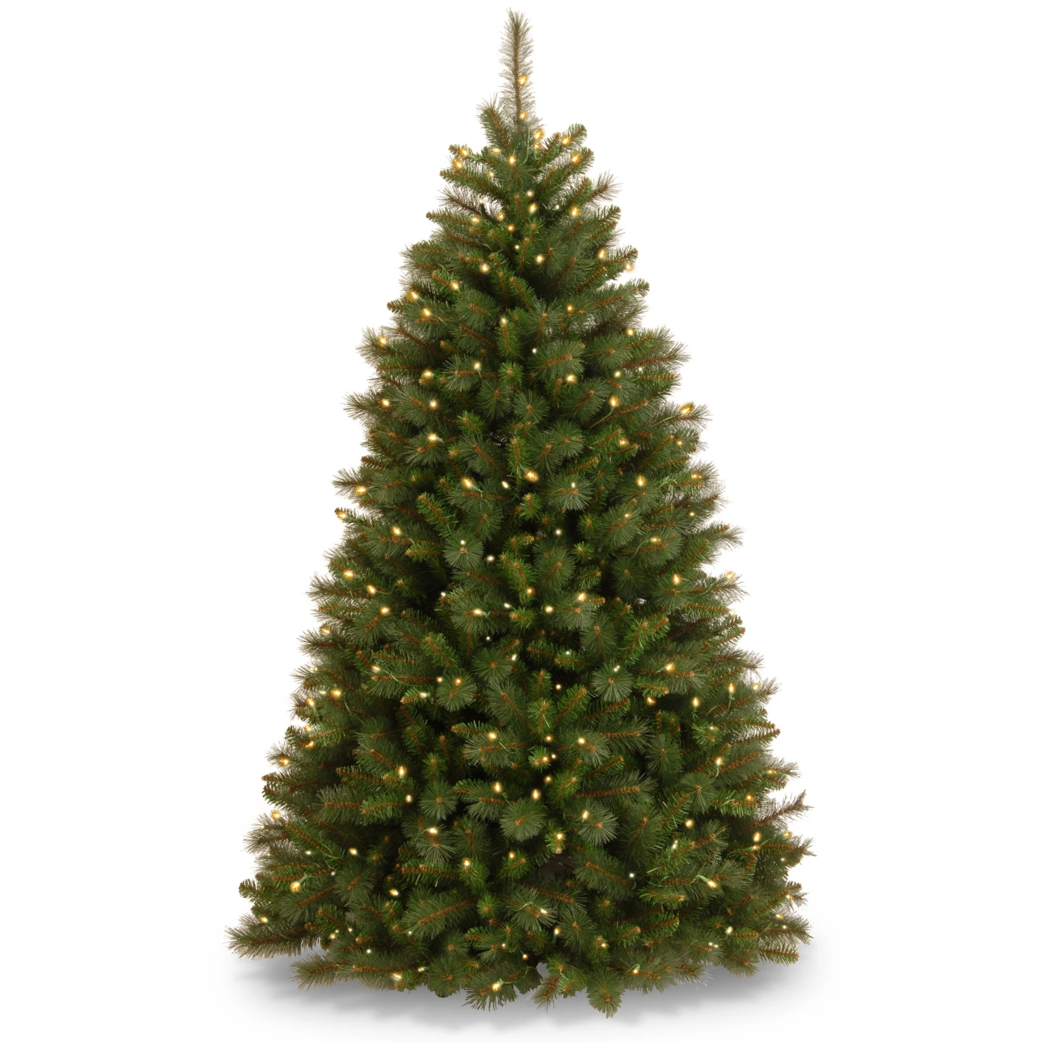 National Tree Company Pre-Lit Artificial Christmas Tree, Rocky Ridge Pine, Green, White Lights, Includes Stand, 6.5 Feet 1 National Tree Company Pre-Lit Artificial Christmas Tree, Rocky Ridge Pine, Green, White Lights, Includes Stand, 6.5 Feet
