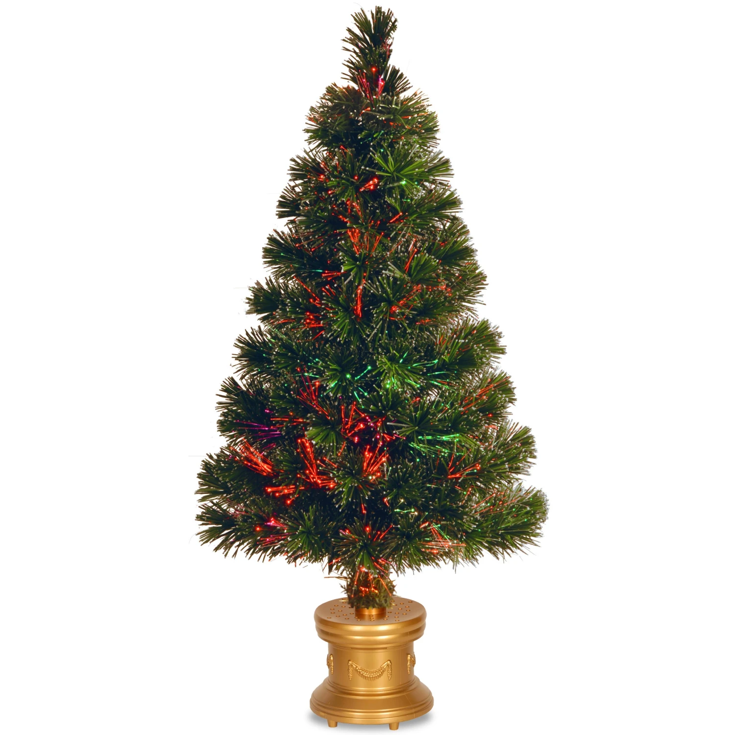 National Tree Company Artificial Christmas Tree, Green, Evergreen, Fiber Optic, Includes Base, 32 Inches 1 National Tree Company Artificial Christmas Tree, Green, Evergreen, Fiber Optic, Includes Base, 32 Inches