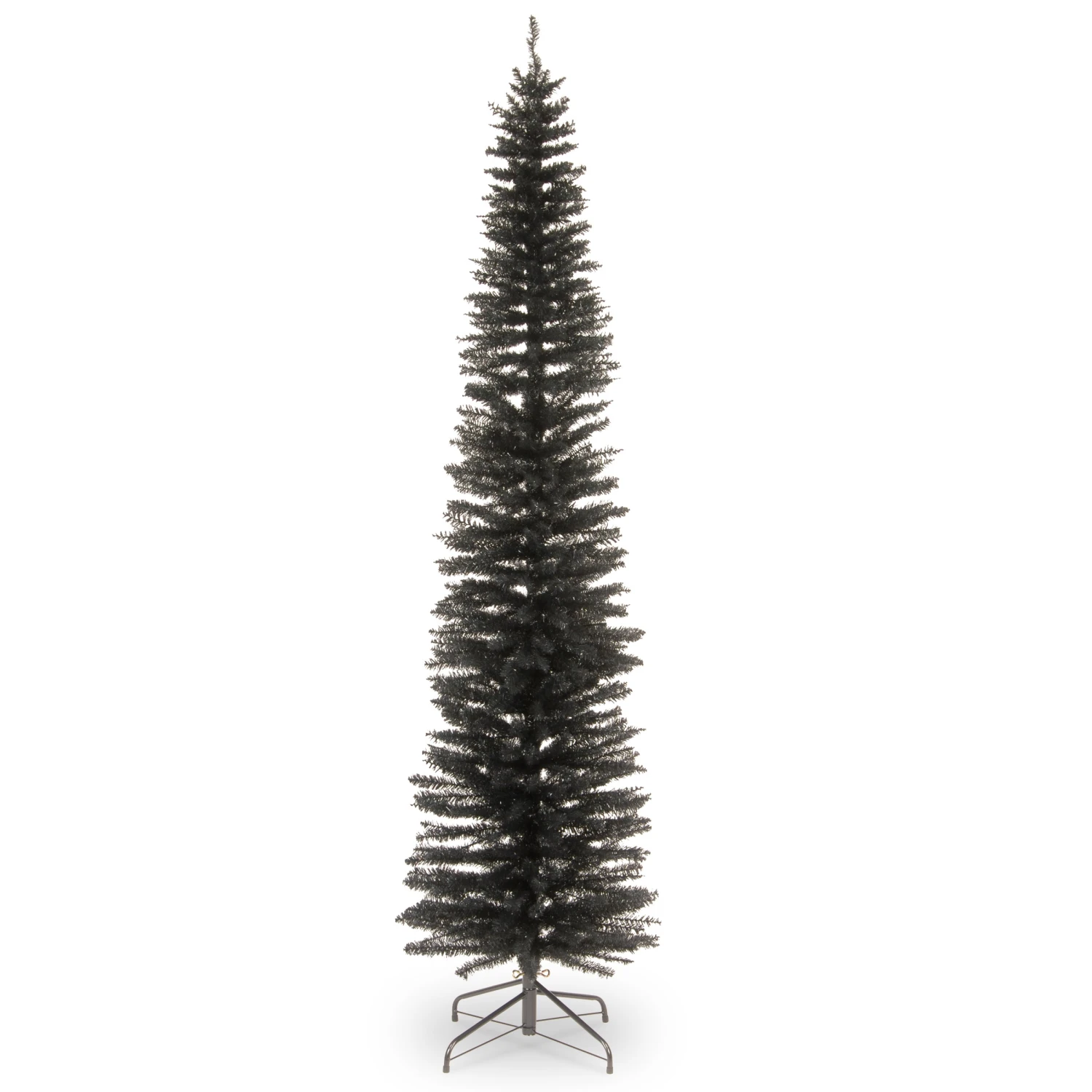 National Tree Company Artificial Christmas Tree, Black Tinsel, Includes Stand, 7 Feet 1 National Tree Company Artificial Christmas Tree, Black Tinsel, Includes Stand, 7 Feet