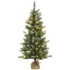 National Tree Company Pre-Lit Artificial Christmas Tree, Trinity Spruce, With Warm White LED Lights, Plug In, 4.5 Ft