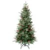 National Tree Company First Traditions Virginia Blue Pine Christmas Tree With Hinged Branches, 4.5 Ft