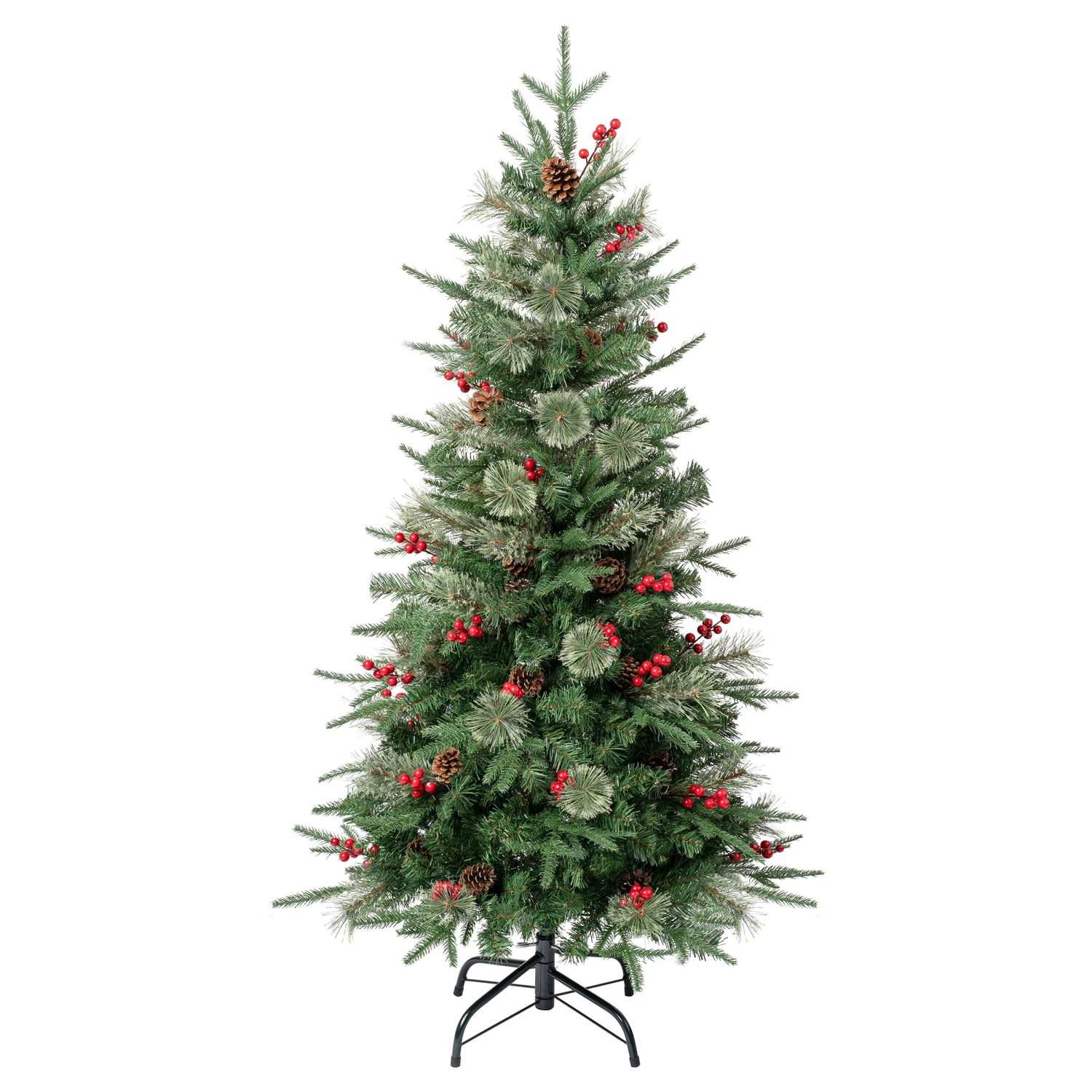 National Tree Company First Traditions Virginia Blue Pine Christmas Tree With Hinged Branches, 4.5 Ft 1 National Tree Company First Traditions Virginia Blue Pine Christmas Tree With Hinged Branches, 4.5 Ft