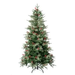 National Tree Company First Traditions Virginia Blue Pine Christmas Tree With Hinged Branches, 6 Ft