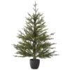 National Tree Company Woodward Pine Christmas Tree, Black Pot Base, 3 Ft