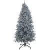 National Tree Company Pre-Lit Artificial Silver Christmas Tree, With Cool White LED Lights, Plug In, 9 Ft