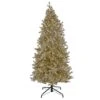 National Tree Company Pre-Lit Artificial Platinum Metallic Christmas Tree, With Warm White Rice LED Lights, Plug In, 9 Ft